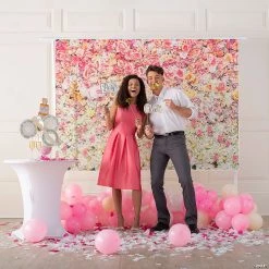 Pink Floral Wedding Backdrop Kit - 2 Pc. -Party Decorations Sales Shop pink floral wedding backdrop kit 2 pc 14121267 a02