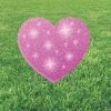 Pink Glitter Heart Yard Sign -Party Decorations Sales Shop pink glitter heart yard sign13966966
