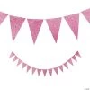 Pink Glitter Pennant Banner 2 Pink Glitter Pennant Banner -Party Decorations Sales Shop pink glitter pennant banner13957139