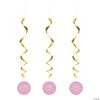 Pink Hearts Baby Shower Hanging Swirl Decorations - 3 Pc. -Party Decorations Sales Shop pink hearts baby shower hanging swirl decorations 3 pc 13911102