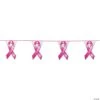 Awareness Ribbon Pennant Banner 2 Awareness Ribbon Pennant Banner -Party Decorations Sales Shop pink ribbon plastic pennant banner3 2314