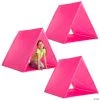 Pink Sleepover Tents Kit - 3 Pc. -Party Decorations Sales Shop pink sleepover tents kit 3 pc 14104580