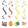 Pirate Animal Hanging Swirl Decorations - 12 Pc. -Party Decorations Sales Shop pirate animal hanging swirl decorations 12 pc 13938012