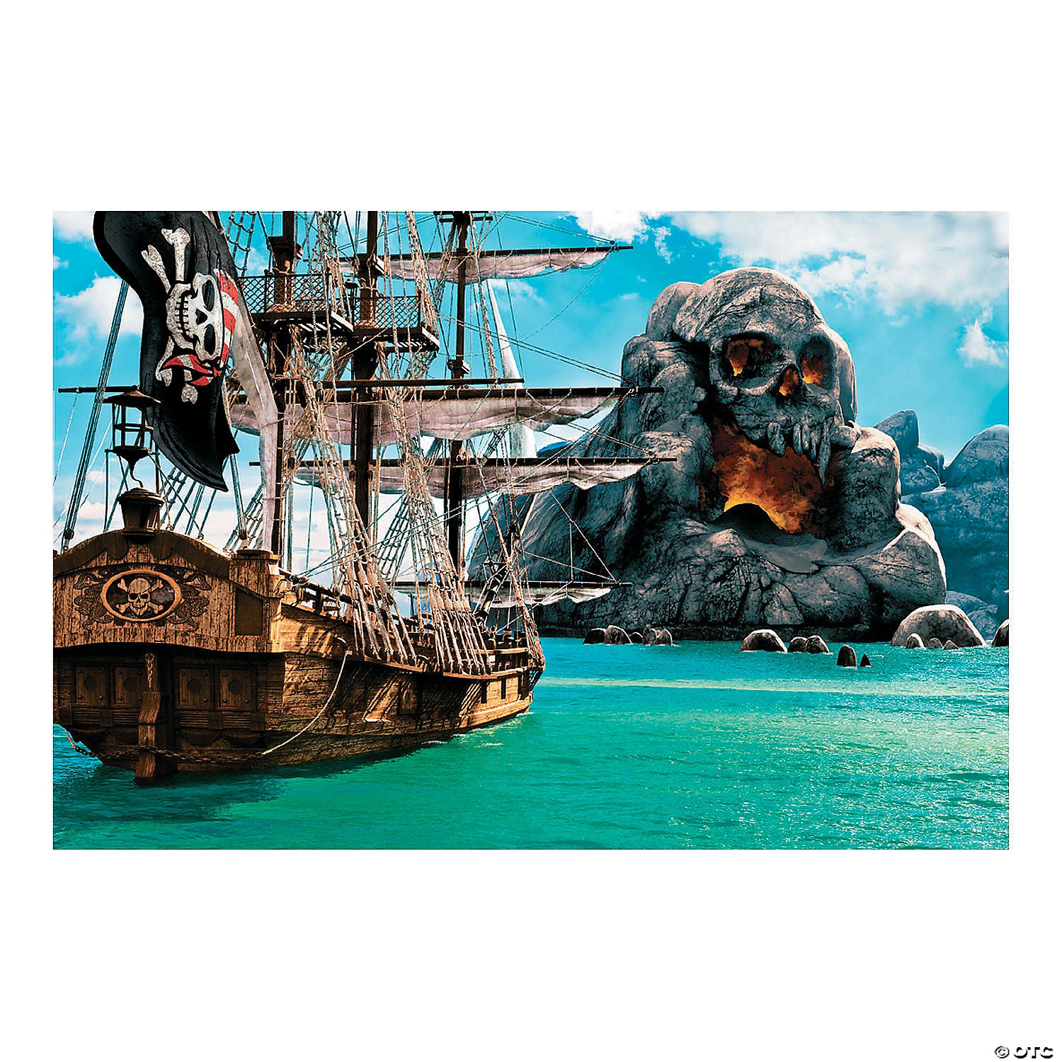 Pirate Backdrop Banner - 3 Pc. 3 Pirate Backdrop Banner - 3 Pc.