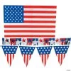 Plastic Patriotic Outdoor Decorating Kit - 3 Pc. -Party Decorations Sales Shop plastic patriotic outdoor decorating kit 3 pc 35 1051