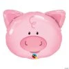 Playful Pig-Shaped 30" Mylar Balloon 2 Playful Pig-Shaped 30" Mylar Balloon -Party Decorations Sales Shop playful pig shaped 30 mylar balloon13993368