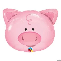 Playful Pig-Shaped 30" Mylar Balloon