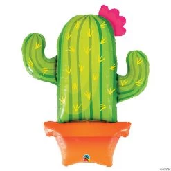 Potted Cactus 39" Mylar Balloon