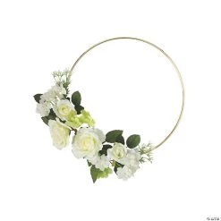 Premium Gold Hoop Decoration with Gardenias
