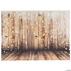 Premium Rustic Twinkling Lights Backdrop