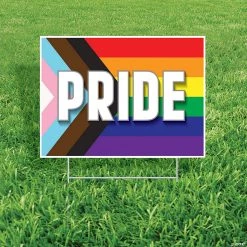 Pride Flag Yard Sign