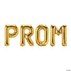 Prom Gold 34" Mylar Balloon Kit - 4 Pc.