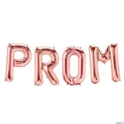 Prom Rose Gold 34" Mylar Balloon Kit - 4 Pc.