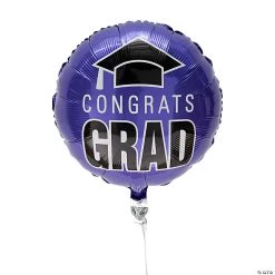 Congrats Grad 18" Mylar Balloons - 3 Pc.