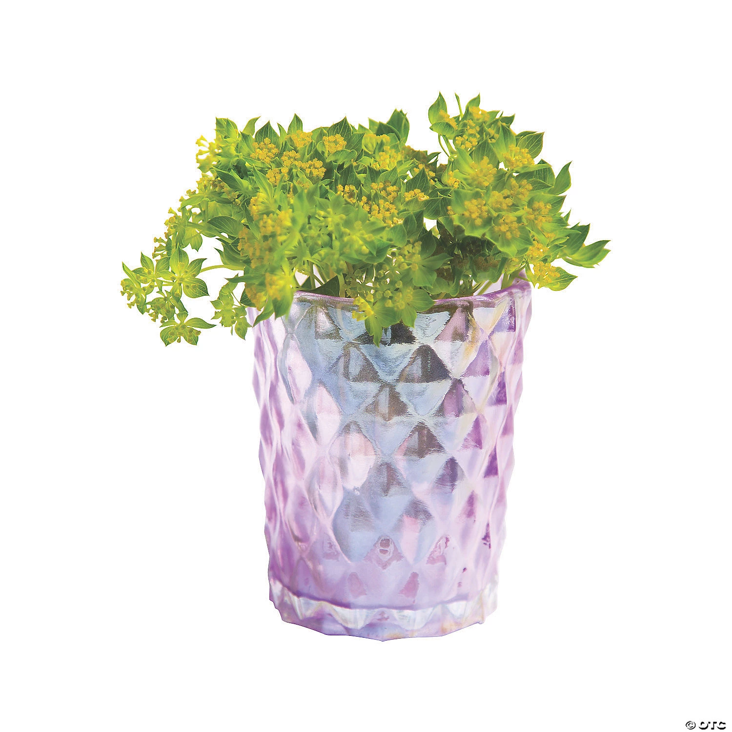 Purple Diamond Texture Votive Candle Holders - 6 Pc. 4 Purple Diamond Texture Votive Candle Holders - 6 Pc. - Image 2