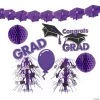 Graduation Party Decorating Kit - 9 Pc. -Party Decorations Sales Shop purple graduation party decorating kit 9 pc 13639180