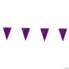 Pennant Banners -Party Decorations Sales Shop purple plastic pennant banner3 2932