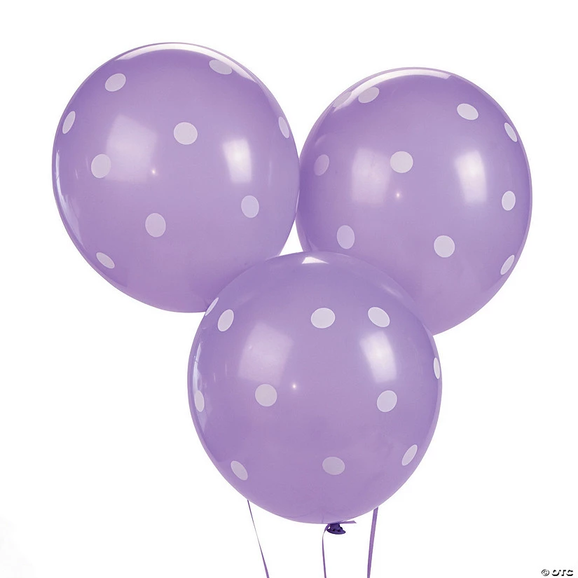 Polka Dot 11" Latex Balloons - 25 Pc. 3 Polka Dot 11" Latex Balloons - 25 Pc.
