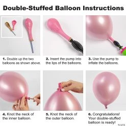 Chrome Custom Color Double Stuffed 11" Latex Balloons - Makes 24 -Party Decorations Sales Shop purple quartz chrome custom color double stuffed 11 latex balloons 74 pc 14090470 a03