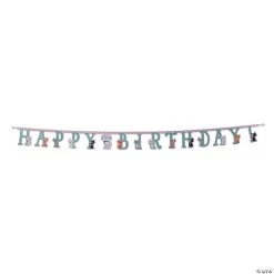 Purr-Fect Party Happy Birthday Banner