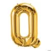 Q Gold Letter 34" Mylar Balloon -Party Decorations Sales Shop q gold letter 34 mylar balloon13930304