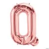 Q Rose Gold Letter 34" Mylar Balloon -Party Decorations Sales Shop q rose gold letter 34 mylar balloon13930323
