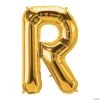 R Gold Letter 34" Mylar Balloon -Party Decorations Sales Shop r gold letter 34 mylar balloon13930305
