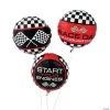 Racing Print 17" Mylar Balloons - 3 Pc. -Party Decorations Sales Shop racing print 17 mylar balloons 3 pc 13628920
