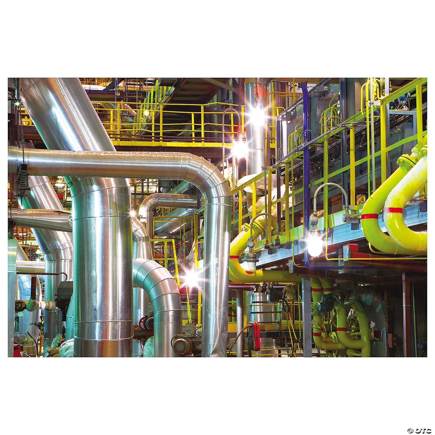 Realistic Factory Backdrop Banner - 3 Pc. 3 Realistic Factory Backdrop Banner - 3 Pc.