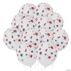 Red & Blue Stars on White 11" Latex Balloons - 50 Pc. -Party Decorations Sales Shop red and blue stars on white 11 latex balloons 50 pc 13838742