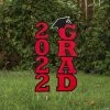 Class of 2022 Graduation Party Yard Stakes - 2 Pc. -Party Decorations Sales Shop red class of 2022 yard stakes 2 pc 14100037