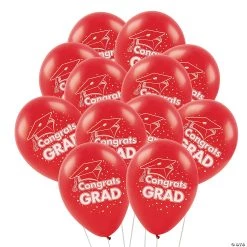 Congrats Grad 11" Latex Balloons - 48 Pc.