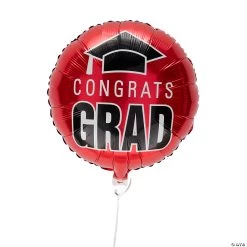Congrats Grad 18" Mylar Balloons - 3 Pc.
