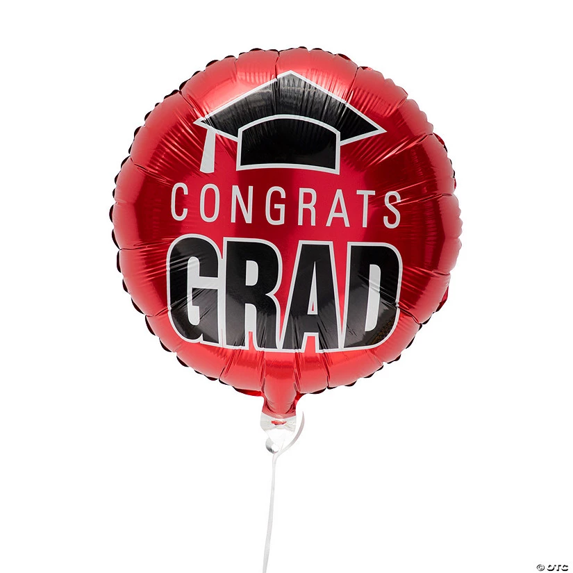 Congrats Grad 18" Mylar Balloons - 3 Pc. 3 Congrats Grad 18" Mylar Balloons - 3 Pc.