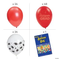 Red Graduation Balloon Drop Kit - 97 Pc. 5 Red Graduation Balloon Drop Kit - 97 Pc. -Party Decorations Sales Shop red graduation balloon drop kit 97 pc 14096501 a01