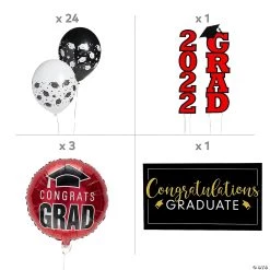 Graduation Outdoor Decorating Kit - 30 Pc. -Party Decorations Sales Shop red graduation outdoor decorating kit 30 pc 13990879 a01
