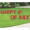 Red Happy 4th of July Yard Sign -Party Decorations Sales Shop red happy 4th of july yard sign13968342