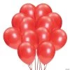 Metallic 11" Latex Balloons - 24 Pc. -Party Decorations Sales Shop red metallic 11 latex balloons 24 pc 17 123