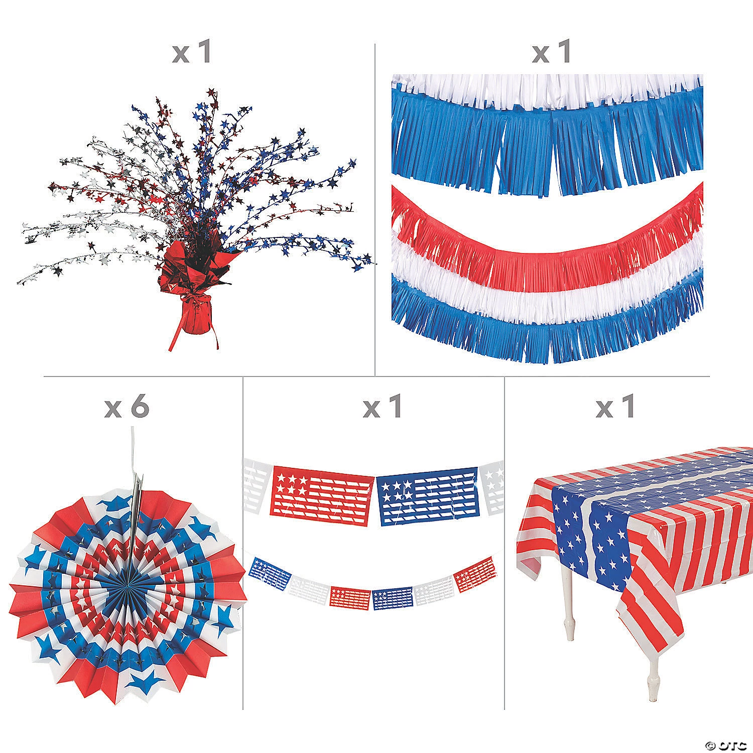 Red, White & Blue Decorating Kit - 12 Pc. 4 Red, White & Blue Decorating Kit - 12 Pc. - Image 2