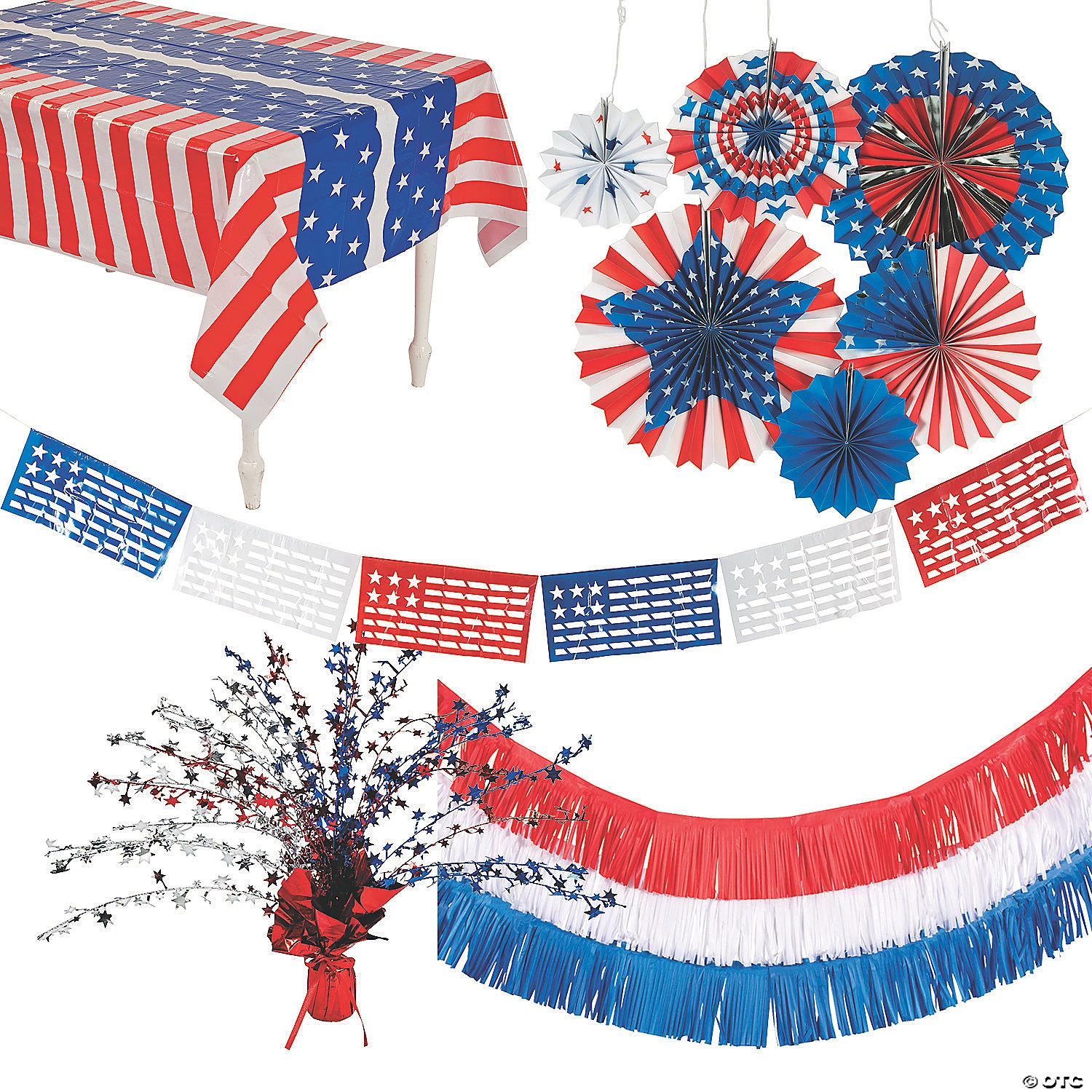 Red, White & Blue Decorating Kit - 12 Pc. 3 Red, White & Blue Decorating Kit - 12 Pc.