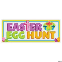 Religious Easter Egg Hunt Banner