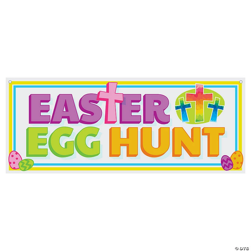 Religious Easter Egg Hunt Banner 3 Religious Easter Egg Hunt Banner