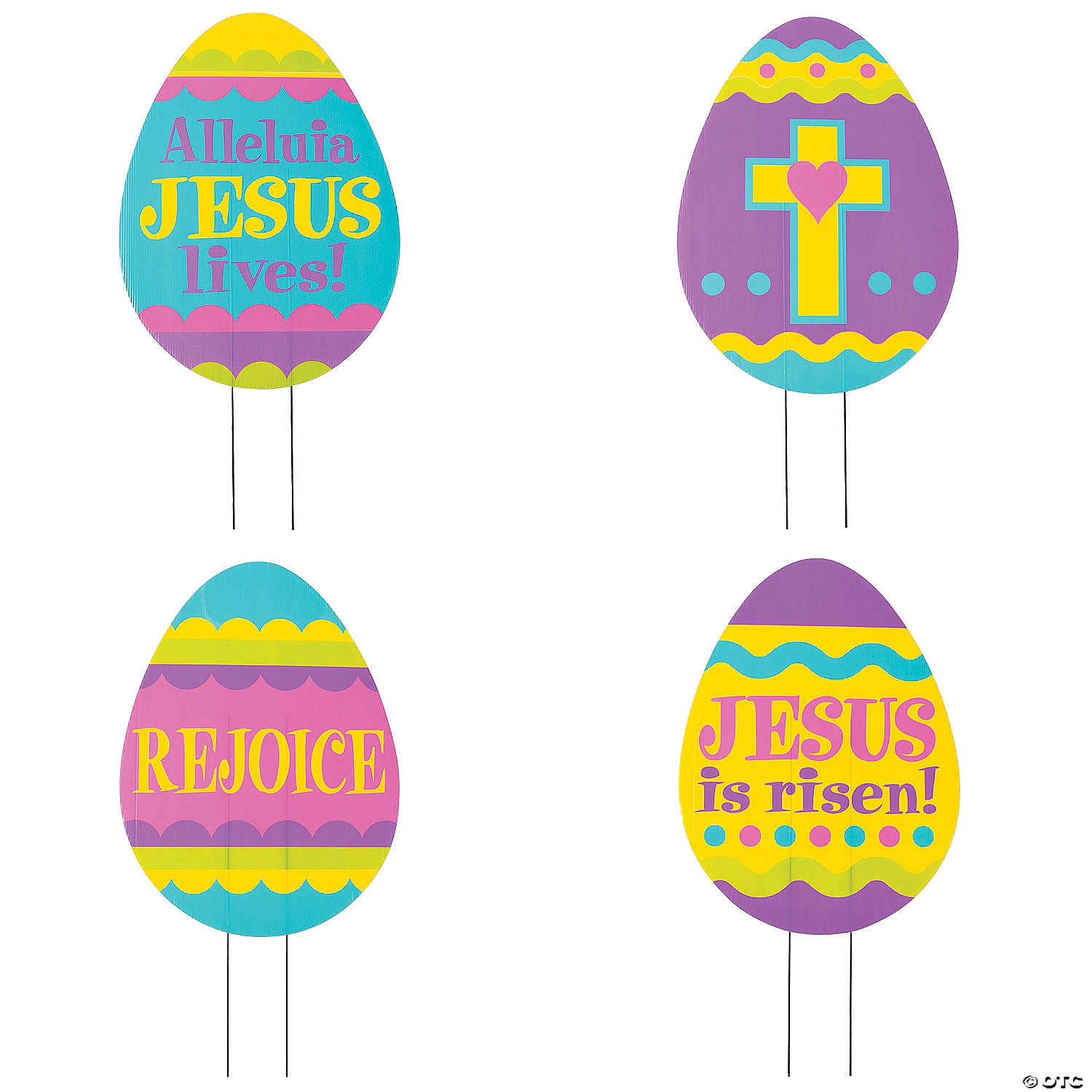 Religious Easter Egg Hunt Yard Signs - 4 Pc. 4 Religious Easter Egg Hunt Yard Signs - 4 Pc. - Image 2