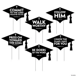 Religious Graduation Mortarboard Yard Signs - 6 Pc. -Party Decorations Sales Shop religious graduation mortarboard yard signs 6 pc 13968952 a01