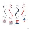 Religious Patriotic Hanging Swirl Decorations - 12 Pc. 1 Religious Patriotic Hanging Swirl Decorations - 12 Pc. -Party Decorations Sales Shop religious patriotic hanging swirl decorations 12 pc 13830299