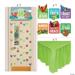 Religious Rainforest Trunk-or-Treat Decorating Kit - 8 Pc. -Party Decorations Sales Shop religious rainforest trunk or treat decorating kit 8 pc 14115034 a01