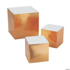 Rose Gold Foam Buffet Riser Set - 3 Pc.