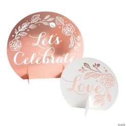 Rose Gold Foil Bridal Shower Centerpiece Kit
