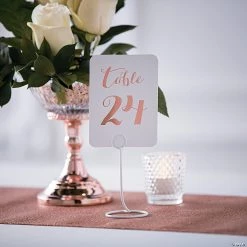 Metallic Foil Table Numbers - 24 Pc. -Party Decorations Sales Shop rose gold foil table numbers13786056 a01