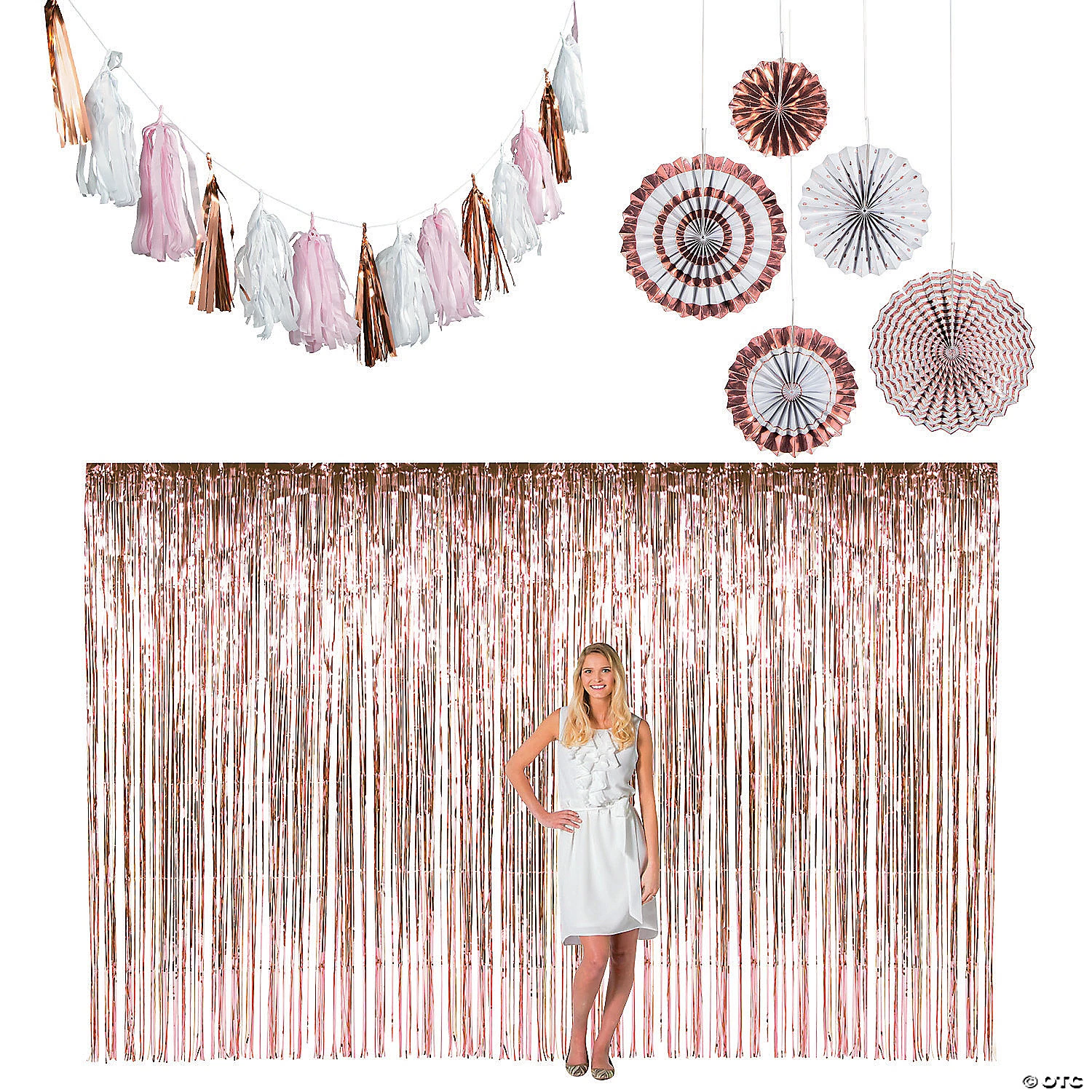 Rose Gold Wall Decorating Kit 3 Rose Gold Wall Decorating Kit